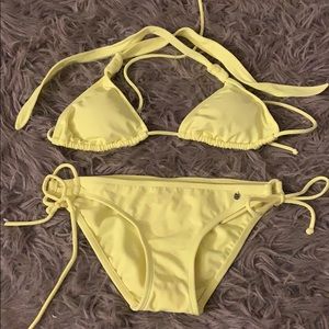 Neon yellow bikini